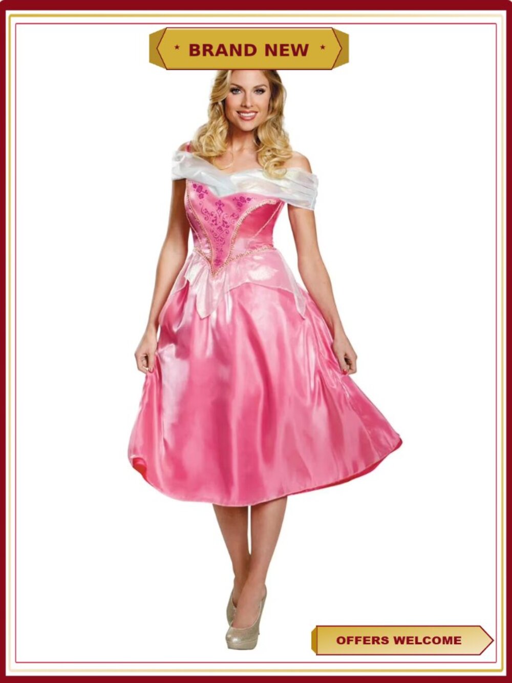 Disney Sleeping Beauty Aurora Women's Deluxe Costume XL